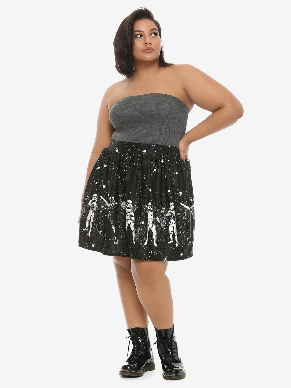 Her Universe Star Wars Dark Side Skater Skirt Plus Size 3XL - Picture 2 of 8